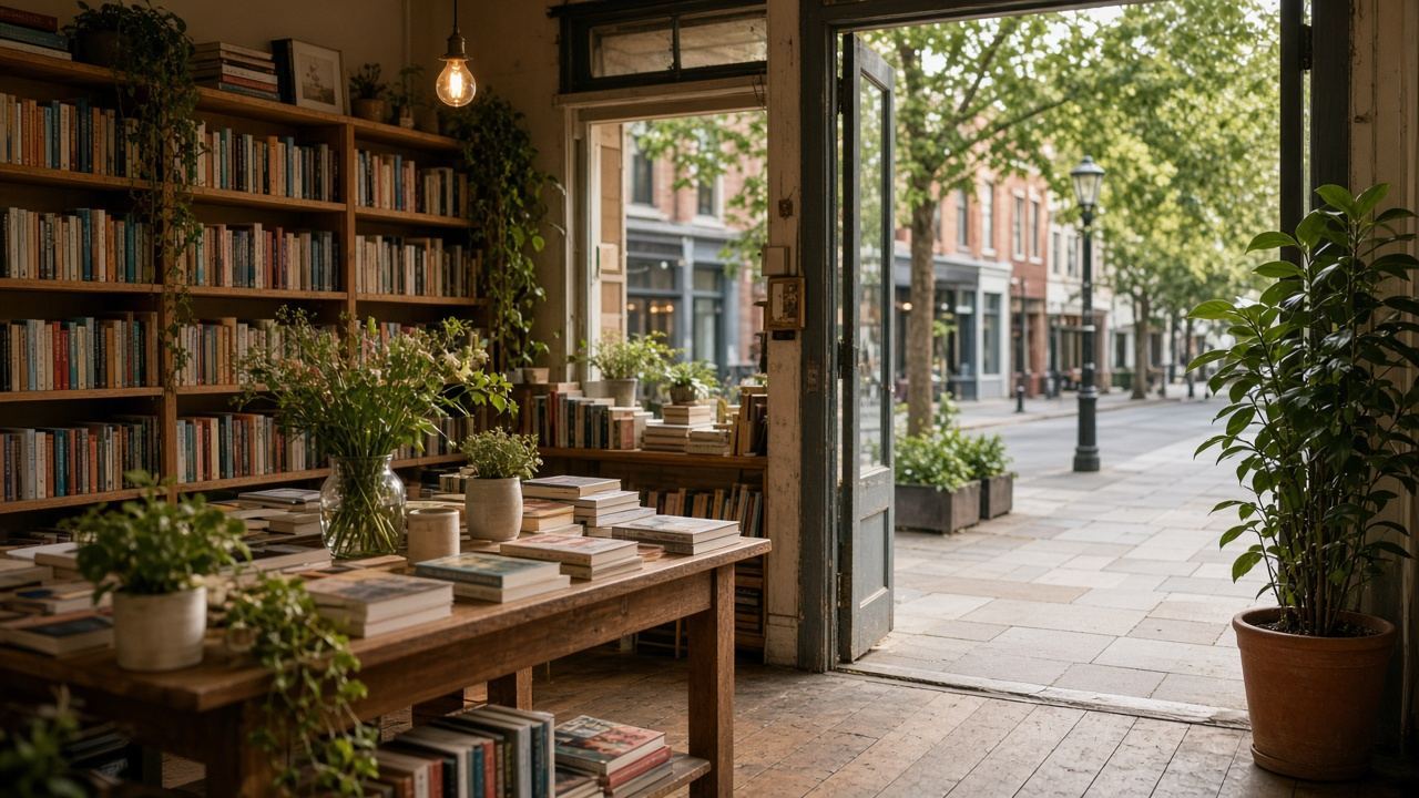 Independent bookstore at Uptubscard Studio